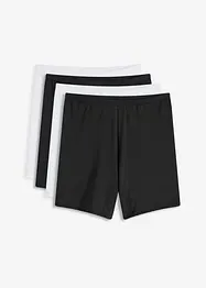 Boxer aderenti in lunghezza media con cotone biologico (pacco da 4), bonprix