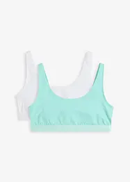 Reggiseno bustier con cotone biologico (pacco da 2), bonprix