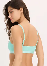 Reggiseno bustier con cotone biologico (pacco da 2), bonprix