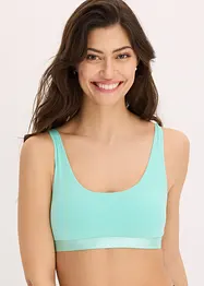 Reggiseno bustier con cotone biologico (pacco da 2), bonprix