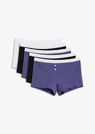 Boxer aderenti da donna con cotone biologico (pacco da 5), bonprix