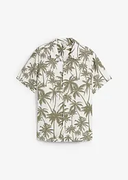 Camicia a maniche corte in viscosa, slim fit, bonprix