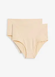 Slip senza cuciture con effetto modellante medio (pacco da 2), bonprix