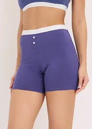 Boxer aderenti in lunghezza media con cotone biologico (pacco da 4), bonprix