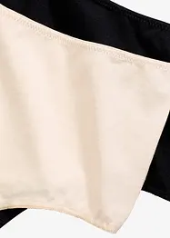 Perizoma a vita alta con cotone morbido (pacco da 4), bonprix