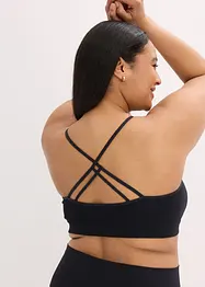 Bustier feel comfort senza cuciture con spalline incrociate dietro, bonprix