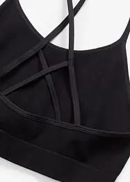 Bustier feel comfort senza cuciture con spalline incrociate dietro, bonprix