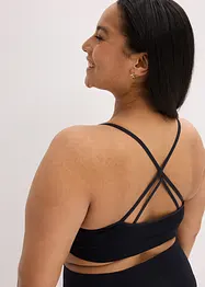 Bustier feel comfort senza cuciture con spalline incrociate dietro, bonprix