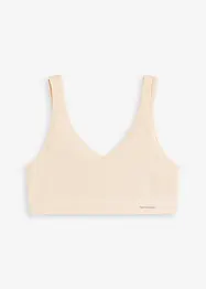 Reggiseno bustier a coste senza cuciture Feel Comfort, bonprix