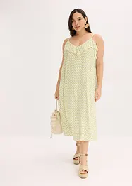 Abito midi con ruches, bonprix