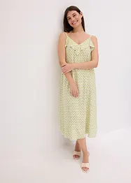 Abito midi con ruches, bonprix