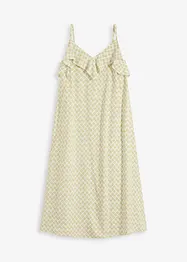 Abito midi con ruches, bonprix
