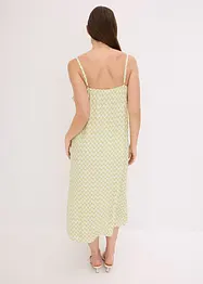 Abito midi con ruches, bonprix