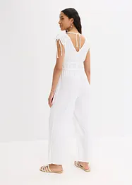Tuta elegante in crêpe operato, bonprix