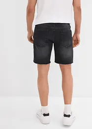 Bermuda elasticizzati in jeans con orli aperti, relaxed fit, bonprix