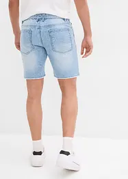 Bermuda in jeans con orli aperti, relaxed fit, bonprix