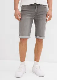 Bermuda elasticizzati in jeans con fondo risvoltato, regular fit, bonprix