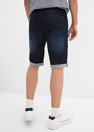 Bermuda elasticizzati in jeans con fondo risvoltato, regular fit, bonprix