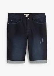 Bermuda elasticizzati in jeans con fondo risvoltato, regular fit, bonprix