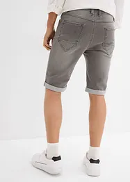 Bermuda elasticizzati in jeans con fondo risvoltato, regular fit, bonprix