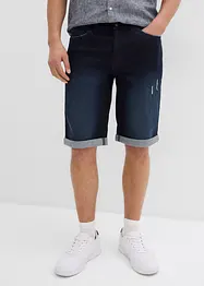Bermuda elasticizzati in jeans con fondo risvoltato, regular fit, bonprix