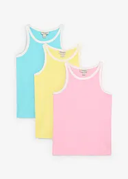 Top con cotone biologico (pacco da 3), bonprix