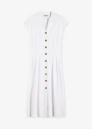 Abito midi in misto lino leggero, bonprix
