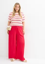 Pantaloni larghi in fine viscosa, bonprix