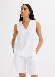 Top in misto lino fresco, bonprix