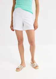 Shorts con elastico in vita in misto lino fresco, bonprix