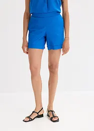 Shorts con elastico in vita in misto lino fresco, bonprix