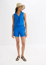 Shorts con elastico in vita in misto lino fresco, bonprix