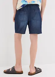 Pantaloncini di jeans con cinta elastica in cotone biologico, regular fit, bonprix