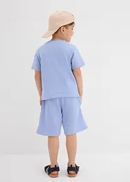 T-shirt in piquet e pantaloni corti (set 2 pezzi) in cotone biologico, bonprix