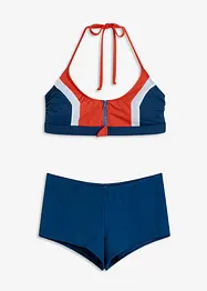 Bikini all'americana con zip (set 2 pezzi), bonprix