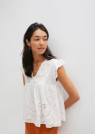 Blusa con pizzo, bonprix