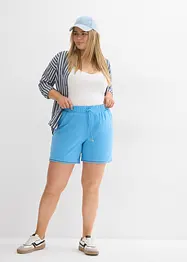 Shorts in jersey con cinta comoda e pizzo in misto viscosa, bonprix