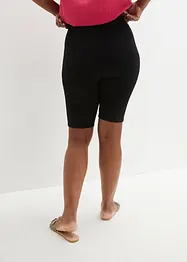 Pantaloncini in jersey a costine, vita alta, bonprix