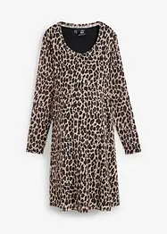 Abito prémaman / da allattamento 2 in 1 leopardato, bonprix