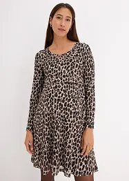 Abito prémaman / da allattamento 2 in 1 leopardato, bonprix