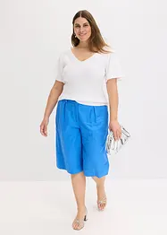 Maglia a costine con maniche corte ad aletta, bonprix