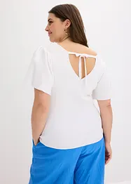Maglia a costine con maniche corte ad aletta, bonprix