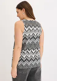 Top con paillettes, bonprix