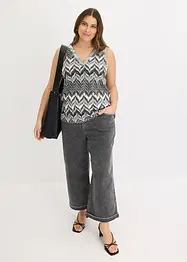 Top con paillettes, bonprix