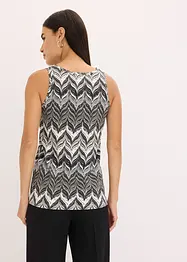 Top con paillettes, bonprix