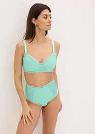 Culotte a vita alta con pizzo delicato, bonprix