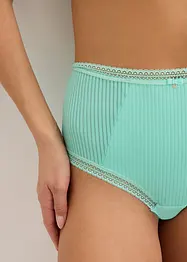Culotte a vita alta con pizzo delicato, bonprix