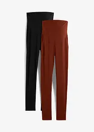 Leggings prémaman con cotone biologico (pacco da 2), bonprix