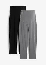 Leggings capri prémaman (pacco da 2), bonprix