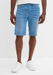 Bermuda di jeans in felpa con taglio comfort, regular fit, bonprix